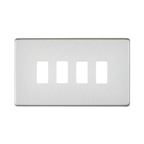 Saxby SLGFP4BS 4G Grid Front Plate