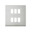 Saxby SLGFP6BS 6G Grid Front Plate - Saxby - Falcon Electrical