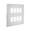 Saxby SLGFP8BS 8G Grid Front Plate - Saxby - Falcon Electrical