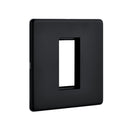 Saxby SLMFP1BL 1G Modular Faceplate (1 Module) - Saxby - Falcon Electrical