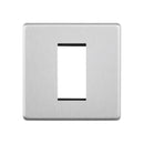 Saxby SLMFP1BS 1G Modular Faceplate (1 Module)