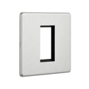 Saxby SLMFP1BS 1G Modular Faceplate (1 Module) - Saxby - Falcon Electrical