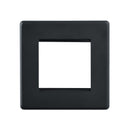 Saxby SLMFP2BL 2G Modular Faceplate (2 Modules)