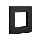 Saxby SLMFP2BL 2G Modular Faceplate (2 Modules) - Saxby - Falcon Electrical