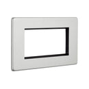 Saxby SLMFP4BS 4G Modular Faceplate (4 Modules) - Saxby - Falcon Electrical