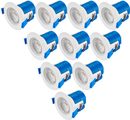 PACK OF 10 - Saxby 92751 ShieldECO CCT IP65 5W LED Downlight Â– Energy Efficient, Waterproof, Adjustable Colour Temperature (Now Saxby 113639)