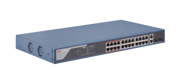 Hikvision DS-3E1326P-EI 24 Port Fast Ethernet Smart POE Switch - Hikvision - Falcon Electrical UK