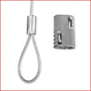 Mixed CW2-HANG1 Soft Loop Fast Hang Kit 1m Cat Wire (2mm) + Wire Grip