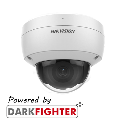 Hikvision DS-2CD2186G2-ISU(2.8mm) 8MP AcuSense internal dome, 2.8mm lens, H.265+, DC12V & PoE, WDR, 30m IR, built in speaker and alarm - Hikvision - Falcon Electrical UK