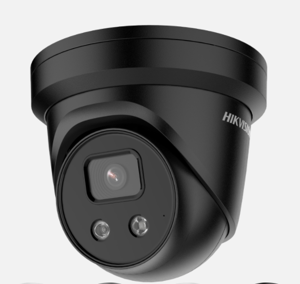 Hikvision DS-2CD2386G2-IU(2.8mm) Black 8MP AcuSense External Turret Camera with 2.8mm Lens & IR - Hikvision - Falcon Electrical UK