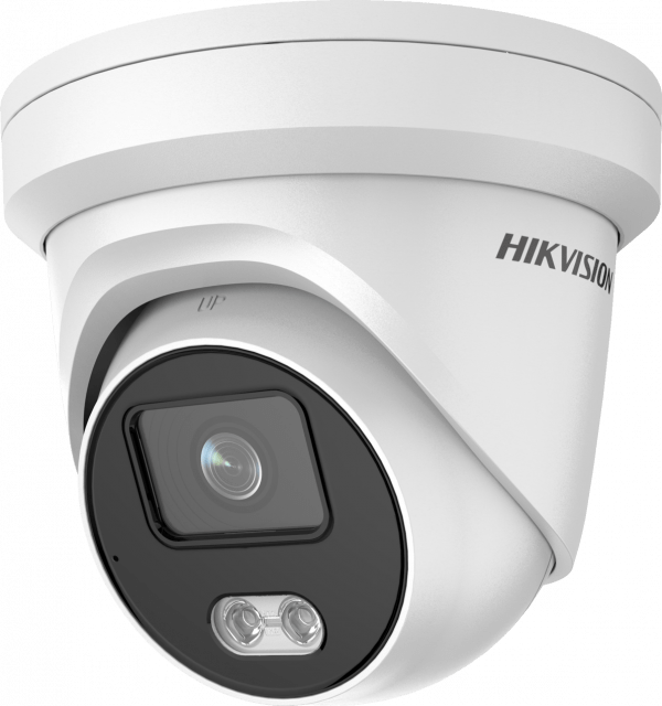 Hikvision DS-2CD2347G2-LU(4mm)(C) 4MP AcuSense & ColorVu external turret, 4mm lens, IP67, H.265+, DC12V & PoE, WDR, built in microphone - Hikvision - Falcon Electrical UK