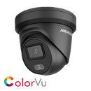 Hikvision DS-2CD2347G2-LU(2.8MM)/BLACK(C)4MP AcuSense & ColorVu external turret, 2.8mm lens, IP67, H.265+, DC12V & PoE, WDR, built in microphone - Hikvision - Falcon Electrical UK