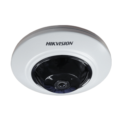 Hikvision DS-2CD2955FWD-IS(1.05mm) 5MP internal fisheye, 1.05mm lens, Internal, DC12V & PoE, WDR, 8m IR, Audio Line In, 1 Alarm in/out, Built-in Micro SD - Hikvision - Falcon Electrical UK