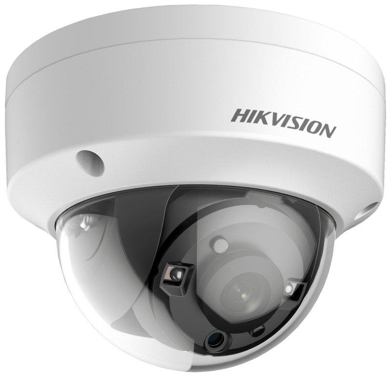Hikvision DS-2CE56D8T-VPITE(2.8mm) 2 MP Ultra Low Light Vandal PoC Fixed Dome Camera - Hikvision - Falcon Electrical UK
