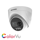 HIKVISION DS-2CE72KF3T-PIRXO(2.8MM) 3K fixed lens ColorVu PIR siren turret camera - Hikvision - Falcon Electrical UK