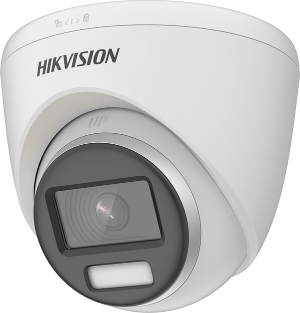 Hikvision DS-2CE72KF0T-FS(2.8MM) 3K fixed lens ColorVu Turret Camera with Audio (White) - Hikvision - Falcon Electrical UK
