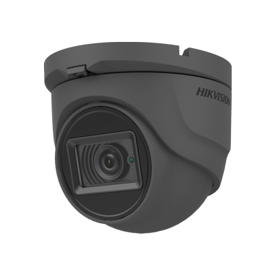 Hikvision DS-2CE76H0T-ITMFS(2.8mm) Grey, 5MP External Eyeball IR Camera with 2.8mm Fixed Lens - Hikvision - Falcon Electrical UK
