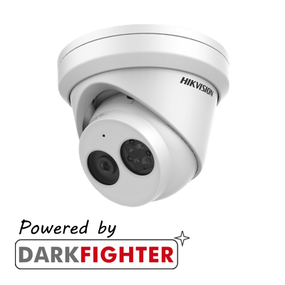 HIKVISION DS-2CD2343G2-IU(2.8MM) AcuSense 4MP fixed lens turret camera with IR & built in mic - Hikvision - Falcon Electrical UK
