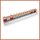 Mixed EBAR8 - 2 EARTH BARS - 560mm 8 WAY COPPER BAR + Twin Test Link - Mixed - Falcon Electrical