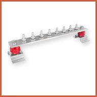 Mixed EBAR8T EARTH BARS- 410mm 8 WAY TINNED BAR