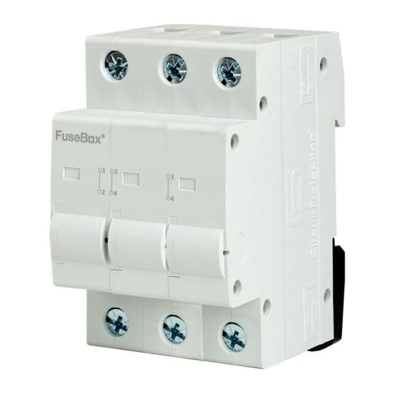 Fusebox IT1253U 3 Phase, 125A, 3P Connector DIN Rail Mounted - Fusebox - Falcon Electrical UK