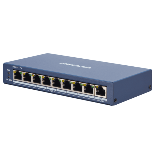 Hikvision DS-3E1309P-EI 8 Port Fast Ethernet Smart POE Switch - Hikvision - Falcon Electrical UK