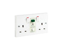 Greenbrook M22SW RCD SafetySure Twin Switched Socket White - Greenbrook - Falcon Electrical