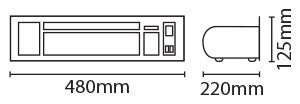 Eterna 2400W Plinth Floor Heater (PFH2400) - Eterna - Falcon Electrical
