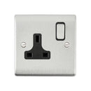 Saxby RS412BSB 13A 1G DP Switched Socket - Saxby - Falcon Electrical