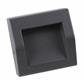 Searchlight 0221GY Ankle Outdoor Wall Light - Dark Grey Metal & Frosted Glass - Searchlight - Falcon Electrical UK