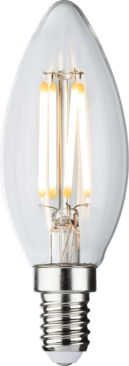 Mla Led Knightsbridge MLA CLD4ASESC 230V 4W LED SES Clear Candle Filament Lamp ...