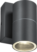 Knightsbridge MLA OWALL1AP 230V IP54 GU10 Fixed Single Wall Light with Photocell Sensor - Anthracite - Knightsbridge MLA - Falcon Electrical UK