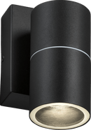 Knightsbridge MLA OWALL1BKP 230V IP54 GU10 Fixed Single Wall Light with Photocell Sensor - Black - Knightsbridge MLA - Falcon Electrical UK