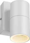 Knightsbridge MLA OWALL1WP 230V IP54 GU10 Fixed Single Wall Light with Photocell Sensor - White - Knightsbridge MLA - Falcon Electrical UK