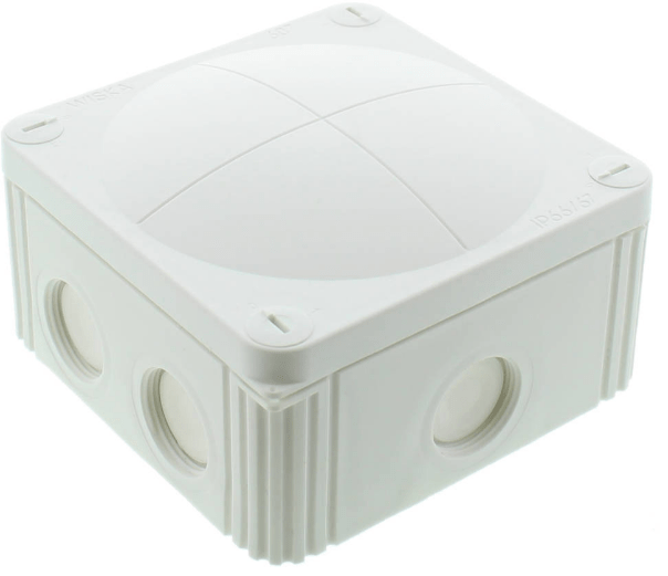 Wiska Combi 407 10105598 White Junction Box - Wiska - Falcon Electrical UK