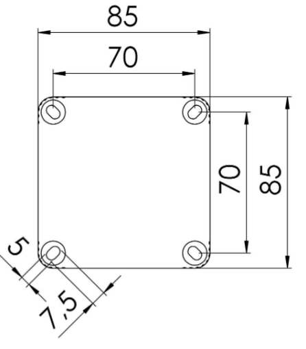 Wiska Combi 308 10060581 Black Junction Box - Wiska - Falcon Electrical UK