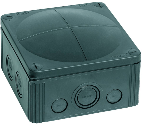 Wiska Combi 1010 10062214 Black Junction Box - Wiska - Falcon Electrical UK