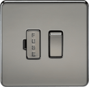 Knightsbridge MLA SF6300BN Screwless 13A Switched Fused Spur Unit - Black Nickel - Knightsbridge MLA - Falcon Electrical UK