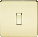 Knightsbridge MLA SF8341PB Screwless 20A 1G DP Switch - Polished Brass - Knightsbridge MLA - Falcon Electrical UK