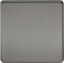 Knightsbridge MLA SF8350BN Screwless 1G Blanking Plate - Black Nickel - Knightsbridge MLA - Falcon Electrical UK