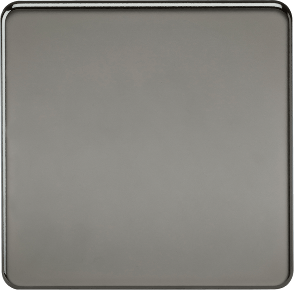 Knightsbridge MLA SF8350BN Screwless 1G Blanking Plate - Black Nickel - Knightsbridge MLA - Falcon Electrical UK