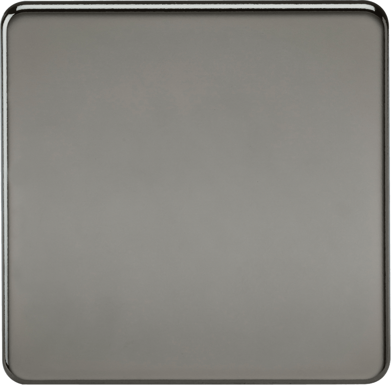 Knightsbridge MLA SF8350BN Screwless 1G Blanking Plate - Black Nickel - Knightsbridge MLA - Falcon Electrical UK