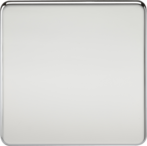 Knightsbridge MLA SF8350PC Screwless 1G Blanking Plate - Polished Chrome - Knightsbridge MLA - Falcon Electrical UK