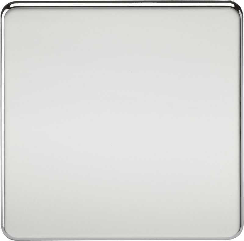 Knightsbridge MLA SF8350PC Screwless 1G Blanking Plate - Polished Chrome - Knightsbridge MLA - Falcon Electrical UK