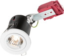 Knightsbridge MLA VFRDGICW 230V 50W Fixed GU10 IC Fire-Rated Downlight in White - Knightsbridge MLA - Falcon Electrical UK