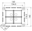 Wiska Combi 1210 10101460 Black Junction Box - Wiska - Falcon Electrical UK