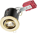 Knightsbridge MLA VFRSGICB 230V IP20 50W GU10 IC Fire-Rated Tilt Downlight Brass - Knightsbridge MLA - Falcon Electrical UK