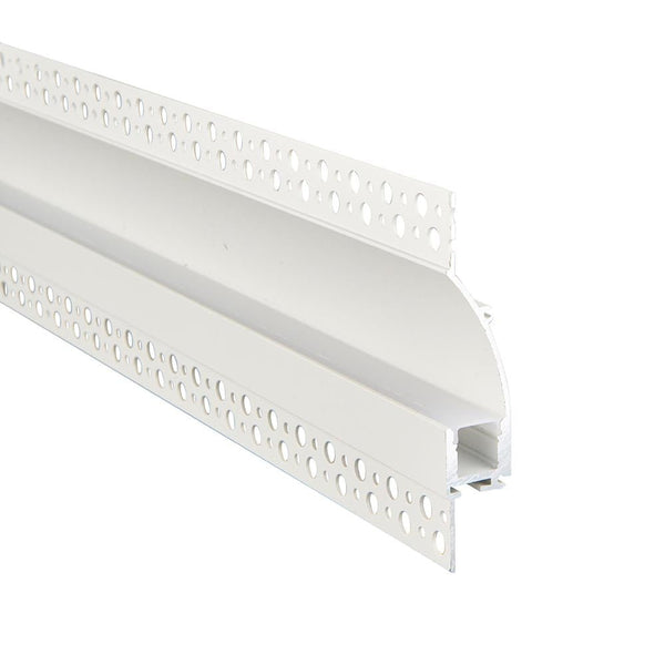 saxby 102665 Rigel Wall Flange Plaster-in 2m Aluminium Profile-Extrusion White - Saxby - Falcon Electrical UK