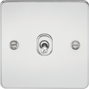Knightsbridge MLA FP12TOGPC Flat Plate 10AX 1G Intermediate Toggle Switch - Polished Chrome - Knightsbridge MLA - Falcon Electrical UK
