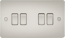 Knightsbridge MLA FP4100PL Flat Plate 10AX 4G 2-way switch - pearl - Knightsbridge MLA - Falcon Electrical UK